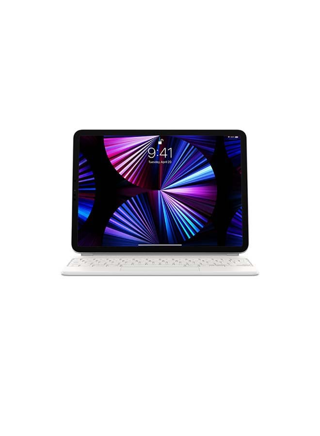 Apple Magic Keyboard for iPad Air 11-inch (M2) - Arabic - White White - Image 2