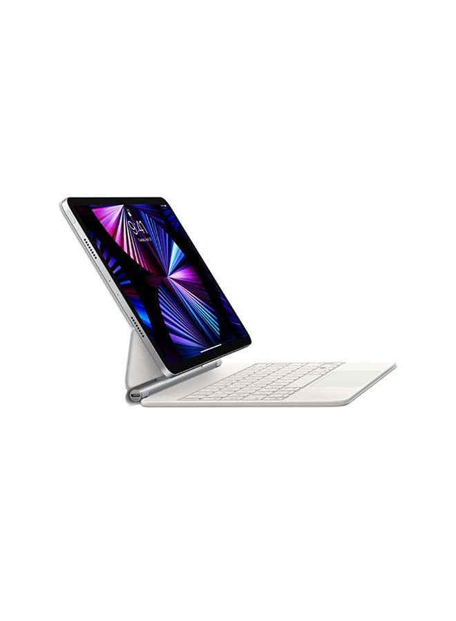 Apple Magic Keyboard for iPad Air 11-inch (M2) - Arabic - White White - Image 4