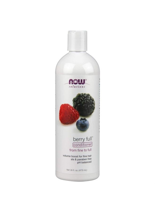 now Solutions, Berry Full™, Volume Boost Conditioner for Fine Hair with Biotin, pH Balanced, 16-Ounce - Image 1