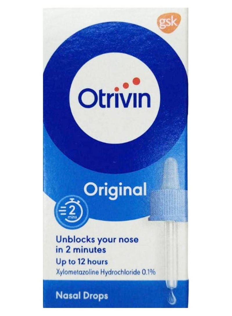 أوتريفين Original Nasal Drops 0.1% 10 ml - Image 1