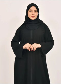 Black alpha H abaya with zipper on abaya - pzsku/ZBC47767FA6B953BD0E67Z/45/_/1728726074/933ab271-6a45-4004-b0eb-06304624459e