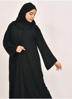 Black alpha H abaya with zipper on abaya - pzsku/ZBC47767FA6B953BD0E67Z/45/_/1728726083/0b64775d-64fb-42d1-9275-de7e07f074a6