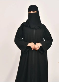 Black alpha H abaya with zipper on abaya - pzsku/ZBC47767FA6B953BD0E67Z/45/_/1728726093/798f190c-8fc8-4edd-a9b0-d38653bd4aca