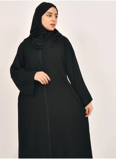 Black alpha H abaya with zipper on abaya - pzsku/ZBC47767FA6B953BD0E67Z/45/_/1728726104/5ec3f4dc-9c83-4a1a-8ec9-75d32f922fd2