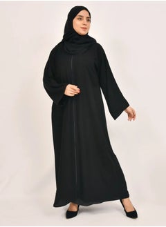 Black alpha H abaya with zipper on abaya - pzsku/ZBC47767FA6B953BD0E67Z/45/_/1728726114/e6b444df-2628-4dd5-b1f4-7e6d968a6edd