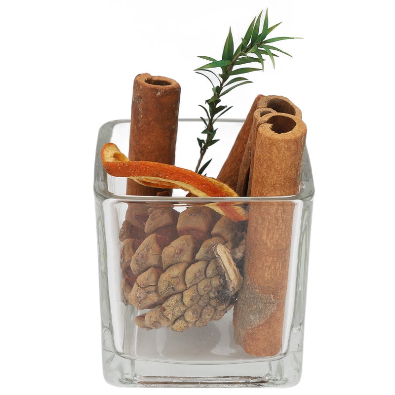 قصبات القرفة مزيج عطري من الزهور المجففة وشريحة الليمون، مطفر للزيوت الأساسية للديكور المنزلي بدون شعلة - Image 1