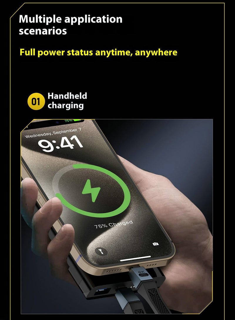 SANMUGEED 80Gbps USB C Cable,240W Type C Male to Male Adapter up to 120Gbps Bandwidth Amplification Support 16K@30Hz 8K@60Hz Compatible with Thunderbolt 5/4/3, USB 4.0, USB C 3.2/3.1 - Image 3