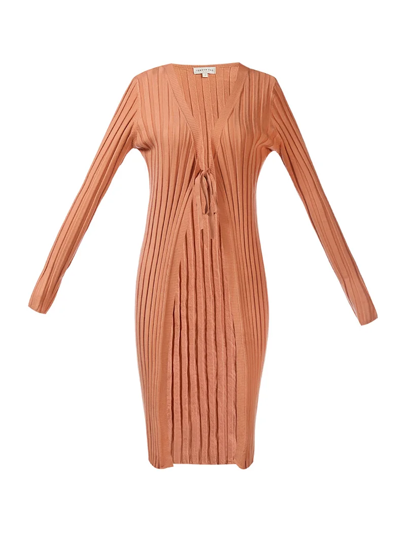 London Rag Rib Knit Wrap Shrug