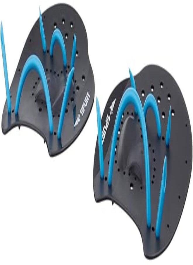 Spurt SPURT Swimming Hand Paddles Set Large Blue and Black 