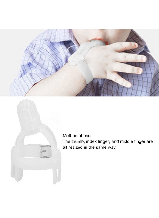 VINGVO Stop Suck Wristband Silicone Baby Finger Guard (Transparent) - Image 3