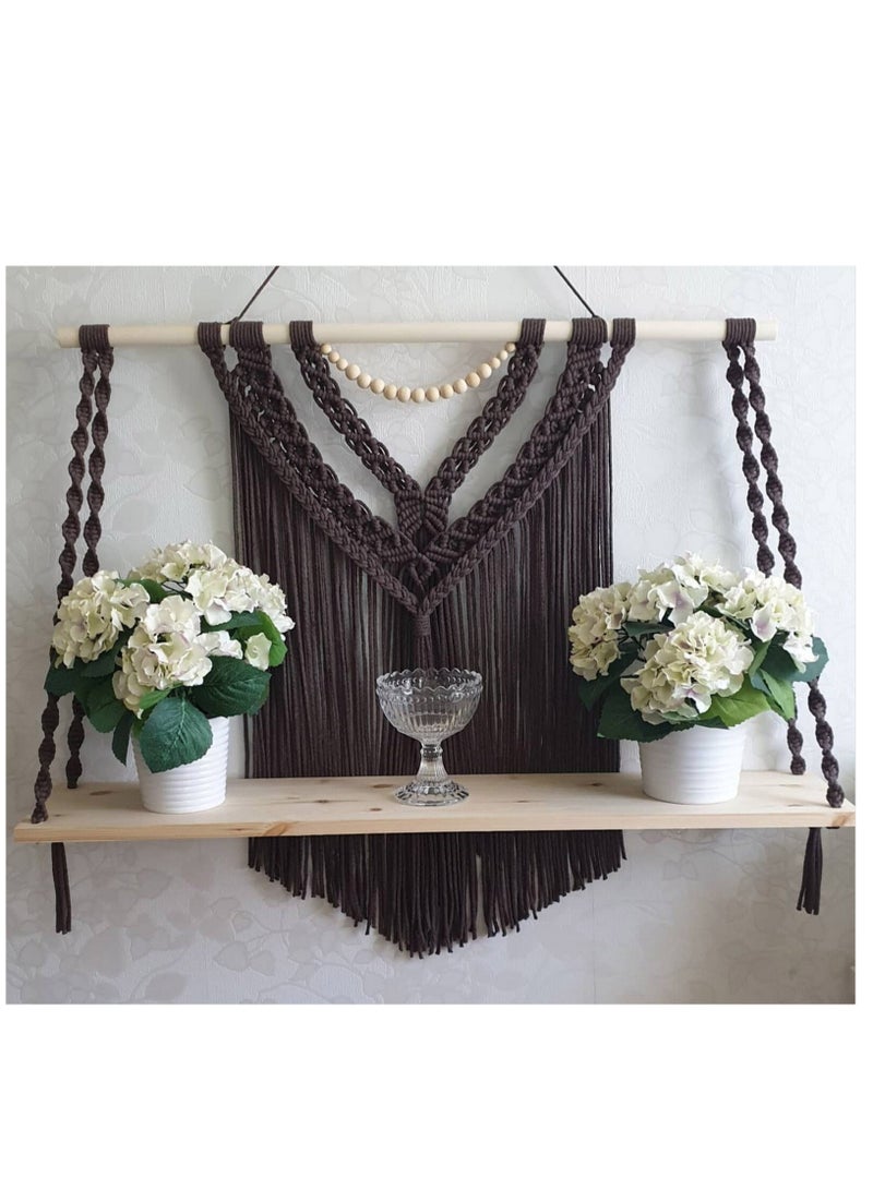 انتيكيانو رف حائط خشبي - Image 1