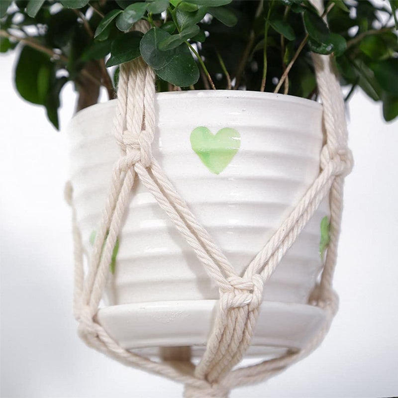 ELANE 2PCS 3-Tier 70" Macrame Plant Hangers Basket Plant Hanger Indoor Outdoor Hanging Plant Holder for Stand Flower Pots Decorations - Image 5