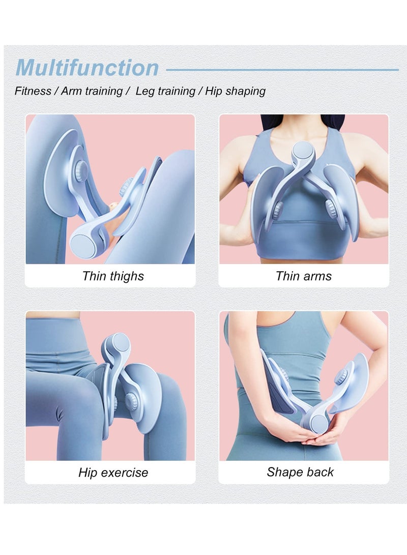 KASTWAVE Pelvic Floor Muscle Trainer, Postpartum Repair Leg Clamp Kegel Slimming and Shaping Trainer Men Women Stovepipe Beauty Leg Device (Blue) - Image 2