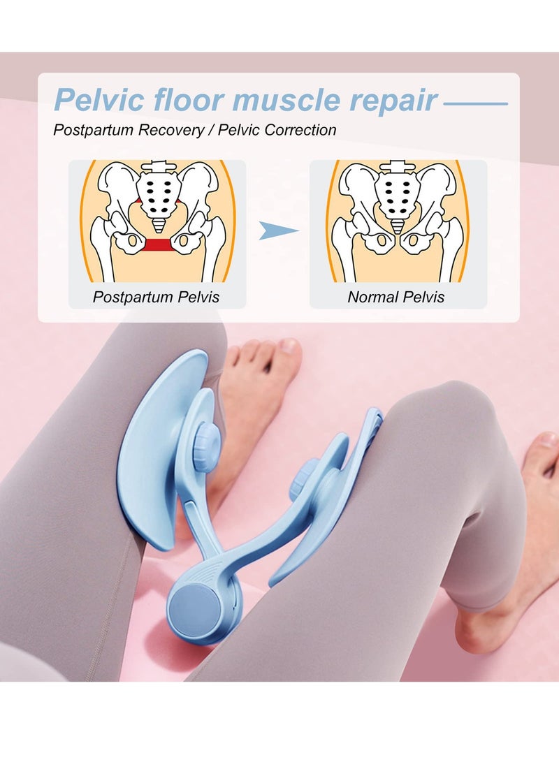 KASTWAVE Pelvic Floor Muscle Trainer, Postpartum Repair Leg Clamp Kegel Slimming and Shaping Trainer Men Women Stovepipe Beauty Leg Device (Blue) - Image 4