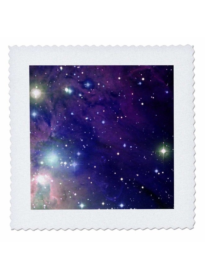 3DROSE qs_112992_1 Cool Outer Space Stars and Planets Dark Blue Design-Science Fiction Sci-Fi Geek Astronomy Nerd-Quilt Square, 10 by 10-Inch - Image 4