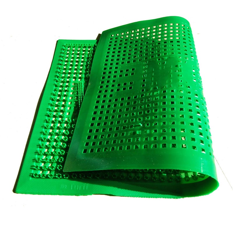 Purav Light Printed Welcome Door Mat AntiSlip and Water Proof Rubber Mat Strong PVC and Solid Print 16x24 Inch Door Mat for Home Outdoor Entrace Mats Green Pack of 1 - Image 3