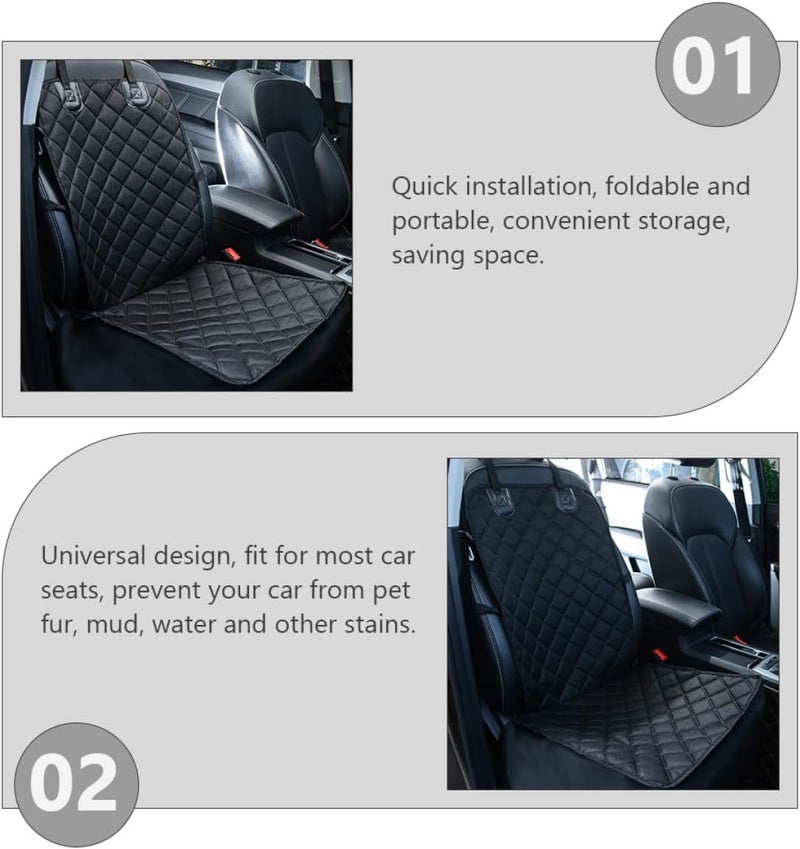 Multi-goal comprehensive design PRETYZOOM Car Pet Seat Cover Waterproof Dog Seat Protector with Non-Slip Backing and Thick Padding Travel Use Global sizing options - Image 4