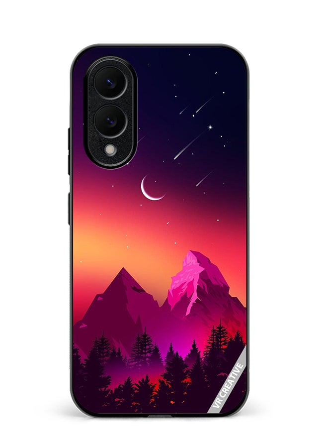 VR CREATIVE Protective Case Cover For Samsung Galaxy S25 Edge Moon Night Design Multicolour