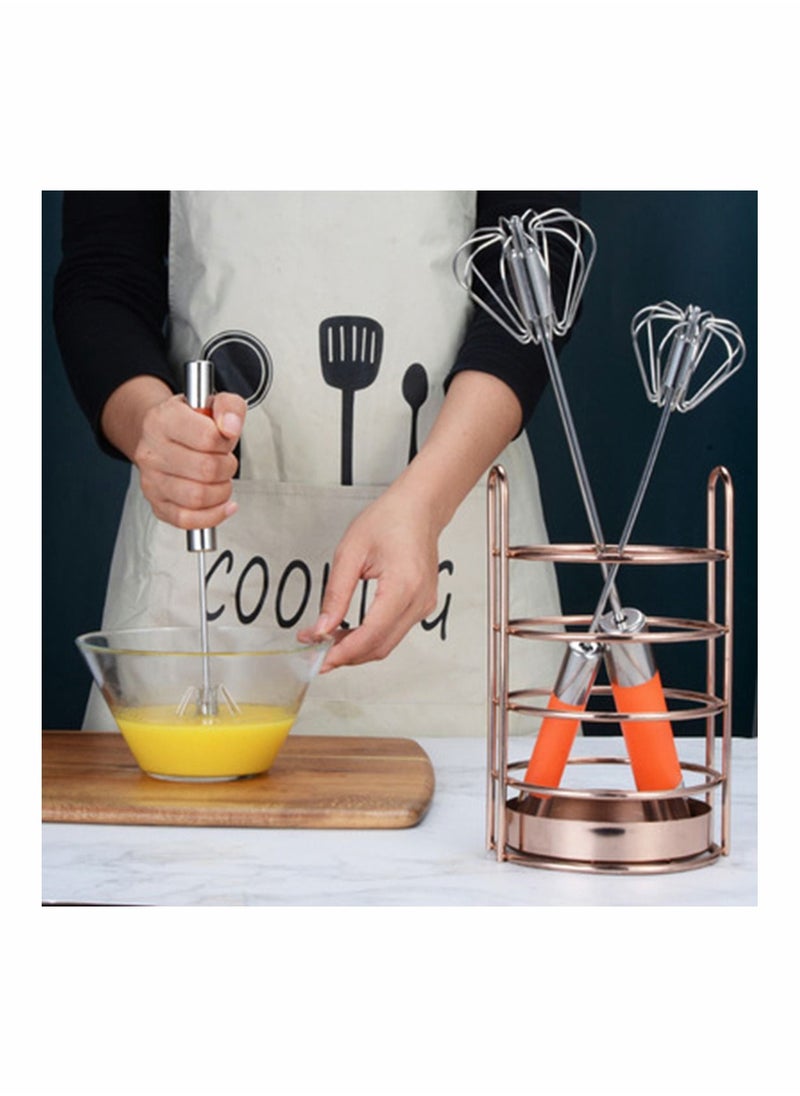 NIBEMINENT Stainless Steel Milk Frother Stirrer Foam Maker Paste Stirring Rod Mini Whisk for Coffee Latte Cappuccino Hot Chocolate Drink Mixer Handheld Kitchen Tool (Random Color)  - Image 3