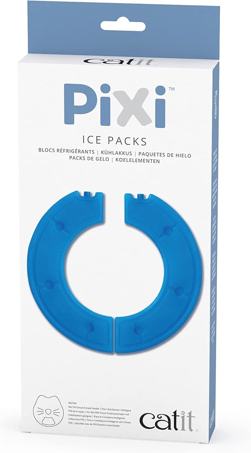 Catit PIXI Ice Packs for Automatic 6Meal Feeder for Cats 2 PackBlue