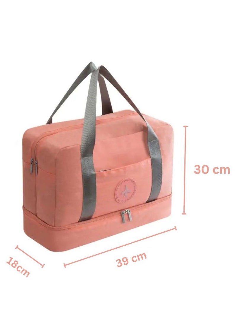 SamoDani Gym, Sports, Beach Bag with Shoes Compartment,  Separate Waterproof pocket for wet stuff, Travel Duffel for Men and Women - Image 2