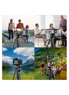 Generic Extendable Travel Video Tripod Stand for Phone and Camera with Bluetooth Remote Shutter and Phone Clip, Compatible with iPhone & Android Phone  - Image 4