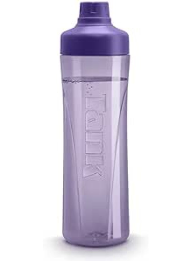 Tank Tritan Plastic Water Bottle 800mL, Purple, BPA Free
