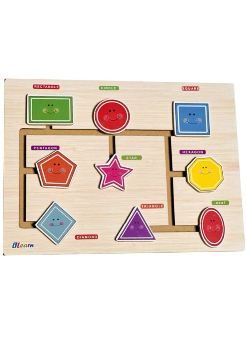 iLearn Shapes wooden maze  - Image 1