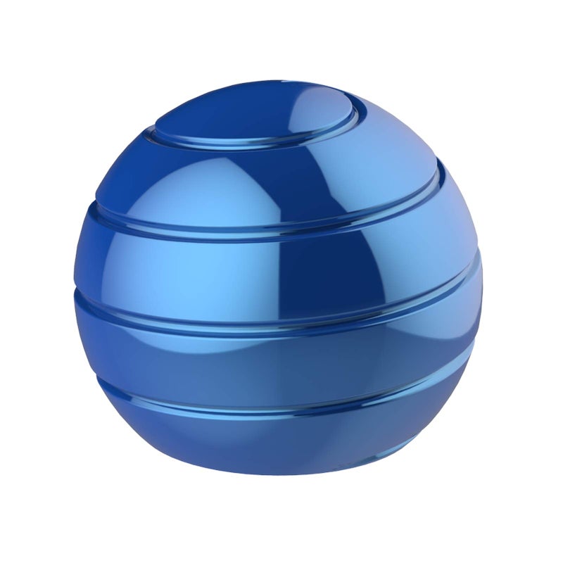 Apqdw Kinetic Spinner Desk Toy 217 Giant Kinetic Stree Relief Desk Toy Ball Office Fidget Toys for Desk Adults Illusion Desk Ball 55MM Blue - Image 2