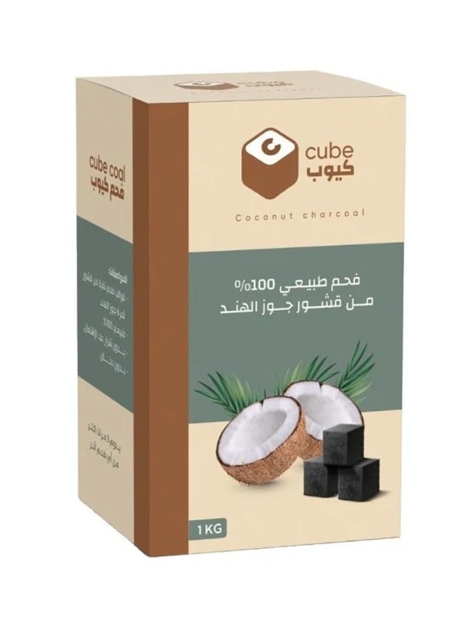 Cube Natural Charcoal From Coconut Shells 1KG  - Image 1