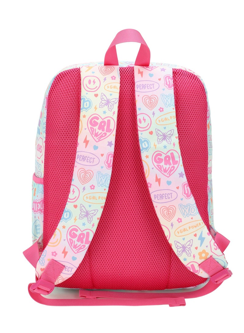 CUBS Hello Girl Cubs Junior 28L Waterproof Kids Backpack for Girls (6–12 Yrs) | Fits 15" Laptop | Zip Closure | School & Travel Bag - Image 3