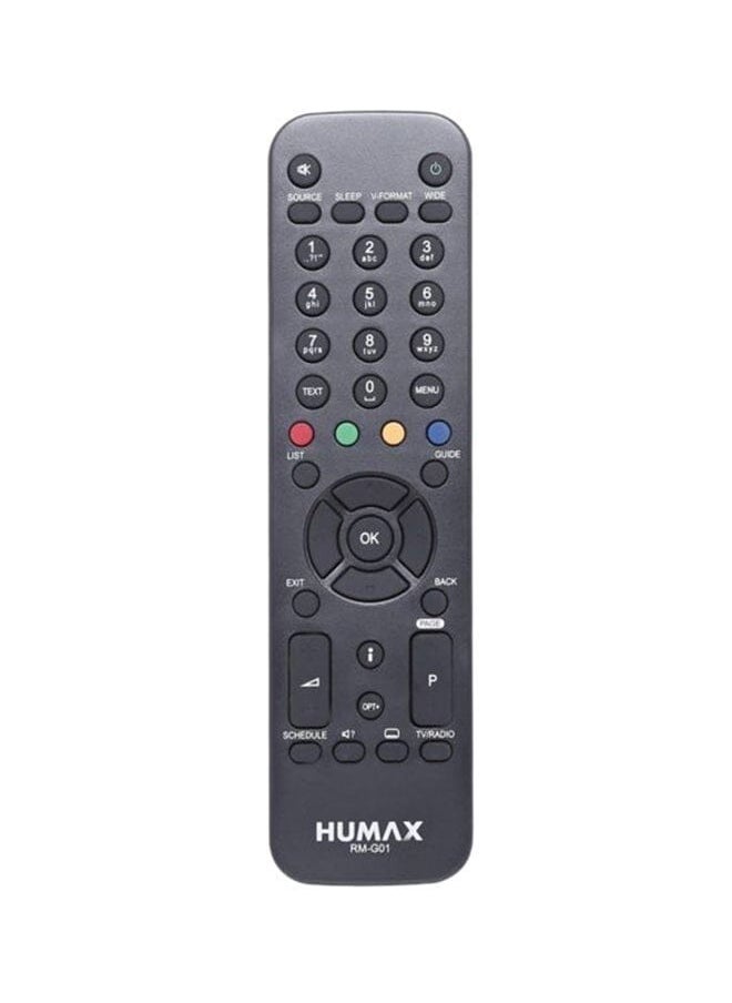 Humax Remote Control For Satellite Receiver Black 