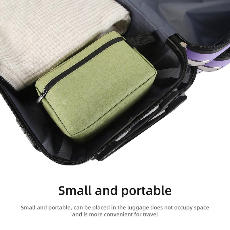 Icramsy Travel Toiletry Bag Toiletry Bag For Women Men Hanging Cosmetic Bag Travel Accessories For Women Men Girls (Grass Green) - Image 5