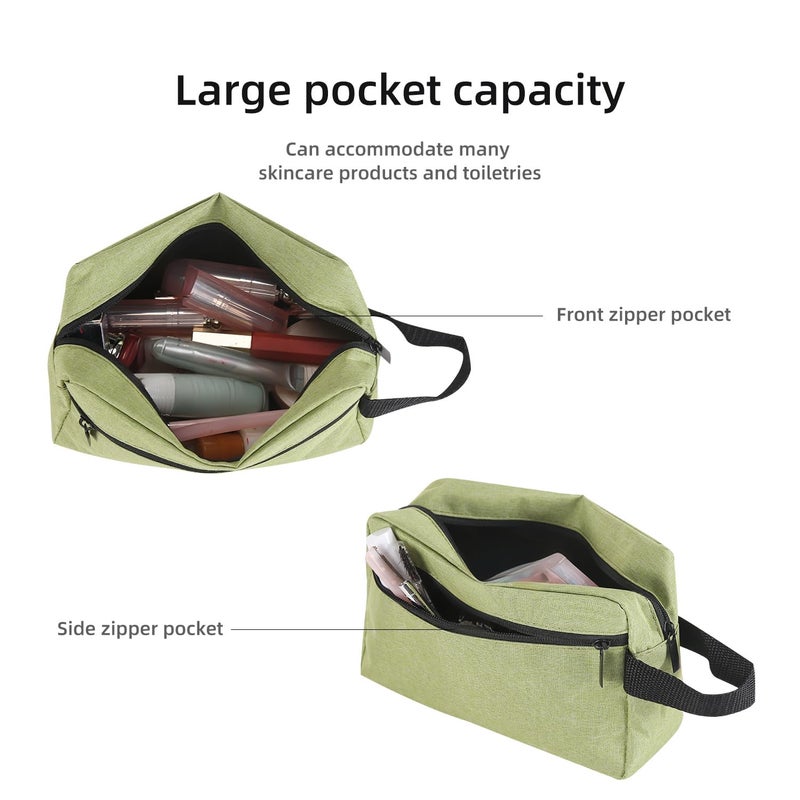 Icramsy Travel Toiletry Bag Toiletry Bag For Women Men Hanging Cosmetic Bag Travel Accessories For Women Men Girls (Grass Green) - Image 4