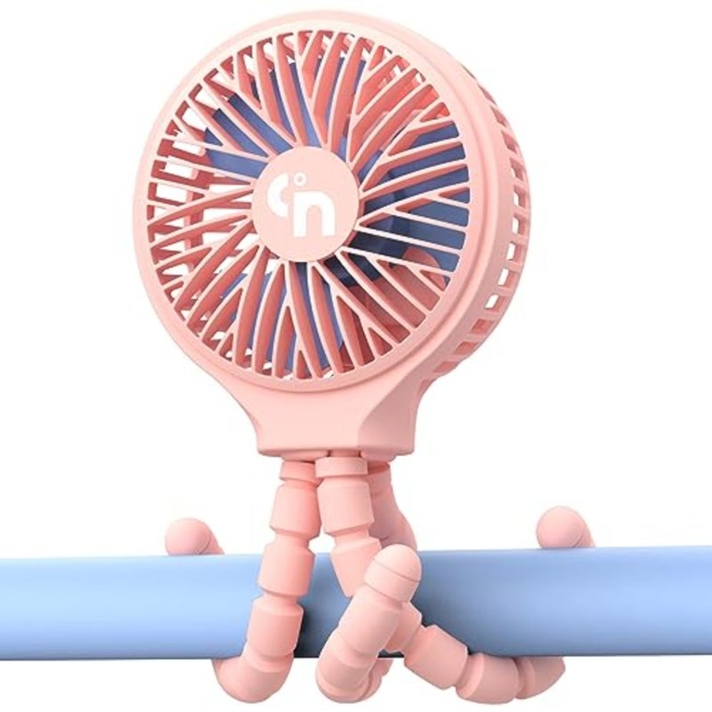 Portable Stroller Fan, 11H Ultra-long Battery Life 3 Speed 360°Rotate, USB Rechargeable or Battery Operated Cooling Clip On Personal Fan for Baby Crib Travel Car Seat - Image 1