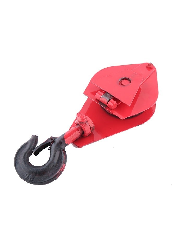 LAWAZIM Pulley Block with Hook - 5Ton - Heavy-Duty with Single Wheel Design, Safety Latch Hook, Anti-Rust Coating, and Smooth Operation - for Lifting, Hoisting, Workshops and Outdoor Rigging Tasks  - Image 3