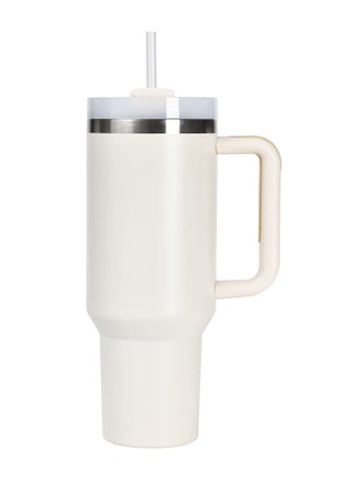 40oz Tumbler with Lid, Straw and Handle, Stainless Steel Vacuum Insulated Water Bottle Travel Mug for Iced Coffee, Hot and Cold Tea, Beverages (Beige) - pzsku/ZBC48B582314F8D7A71AEZ/45/_/1699258302/0193aa91-f8c1-490f-a238-a6cc8736323e