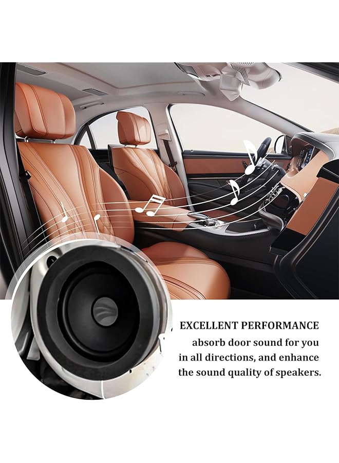 YARDHOBI 6.5" Foam Speaker Enhancer, 4Pcs Self Adhesive Speaker Fast Rings, Universal High Rebound Sponge Bass Blocker Kit For Car Door, Fits For 6" 6.5" Car Door  - Image 2