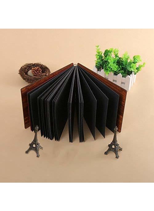 Generic FASHION GURU Natural Wood Elegance Handcrafted Wooden Photo Album for Cherished Memories 641  - Image 3