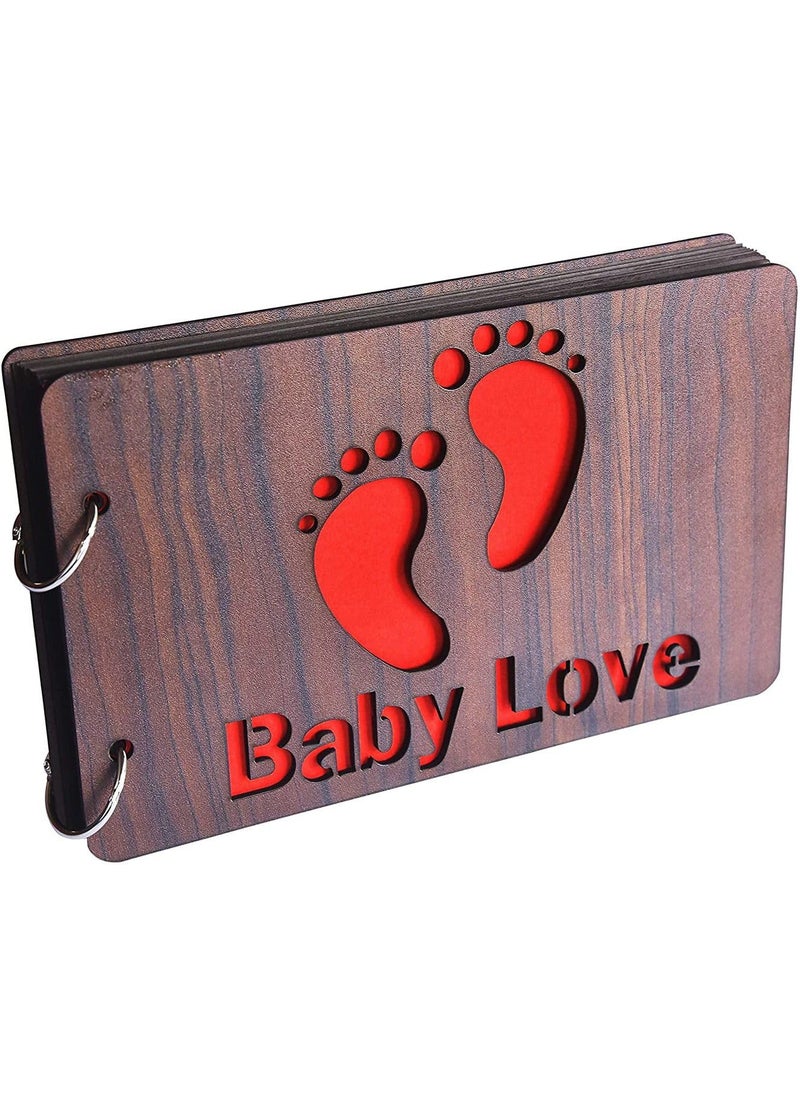 Generic FASHION GURU Natural Wood Elegance Handcrafted Wooden Photo Album for Cherished Memories 641  - Image 1