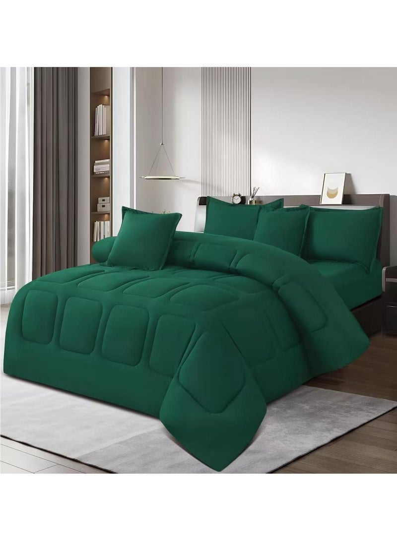 Ming Li Double Bed Bedding Set - 6 Pieces, Summer Use, 100% Microfiber, Size 230×250 cm