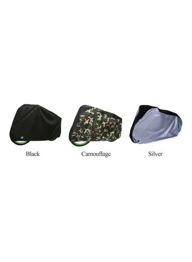 Generic Bicycle cover waterproof and dustproof outdoor indoor bicycle protector with keyhole (black)  - Image 2