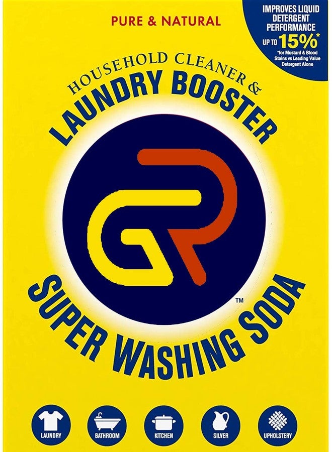 GR Super Washing Soda Detergent Booster & Household Cleaner (490 GRAMS) - Image 1