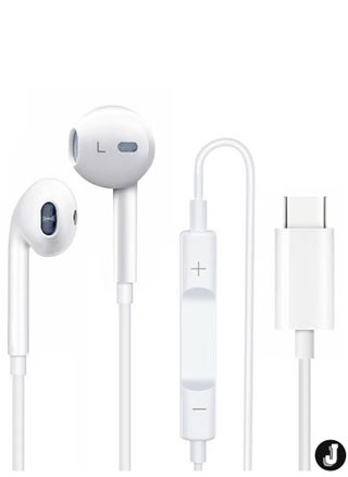 "Type-C Wired Headphones for iPhone – In-Ear Earbuds with Built-in Microphone & Volume Control, White" - pzsku/ZBC49113F3343D1310CF8Z/45/_/1733737221/4d2b6442-f330-4f7e-ad07-152ef68108fc