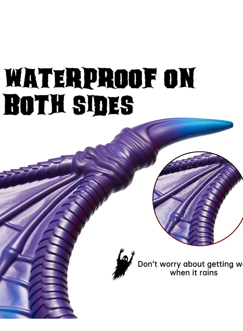 SOLARAE Children's Dragon Wing Costume Dinosaur Tail Mask Set Prop Wings for Kids Gothic Party - Image 5