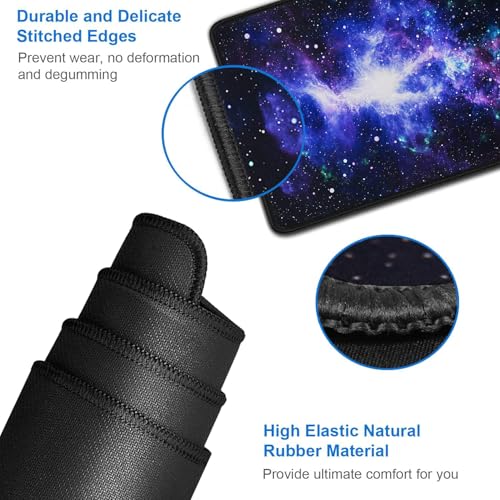 Naukay Large Mouse Pad, 31.5x15.7 inch Large Gaming Extended Computer Keyboard Mouse Mat, Water Resist Non-Slip Mousepad Rubber Base Long XXL Desk Mouse Pad for Work & Gaming, Office & Home - Image 5
