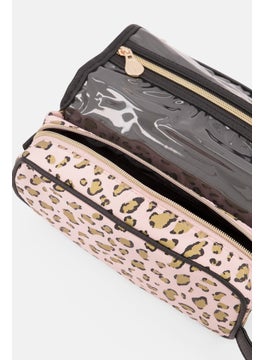 POSH Women Animal Print  Cosmetic Bag, Multicolor  - Image 3