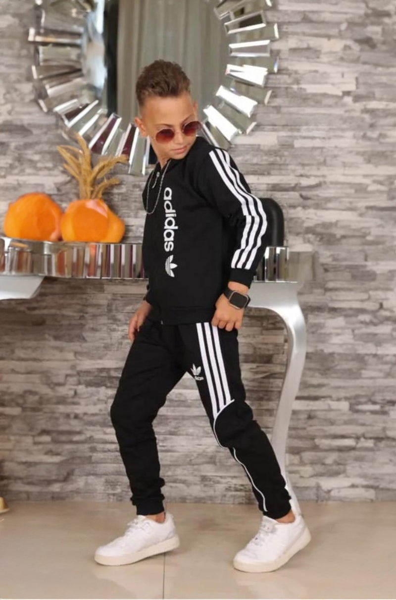 Mavi Boncuk Kids Top and Bottom Boy Tracksuit Set