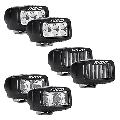 RIGID 46731 Triple SR-M Fog Light Bumper Mount KIT - FITS 2021 Ford Bronco Full Size, Includes 6 RIGID SR-M LED Lights. - Image 3