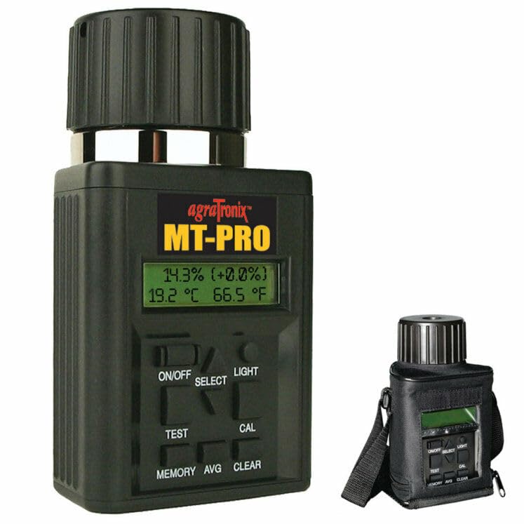 AgraTronix Agratronix MT-Pro Portable Moisture Tester for Grain with Digital Meter Readout, Grain Tester with Carry Case  - Image 5